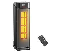 Termoventilatore PTC 2000W basso consumo, antisurriscaldamento ribaltamento | Termostato e oscillazione a 90°, telecomando e timer 24 ore, modalità ECO, silenzioso 37 dB, riscaldamento in 2 secondi
