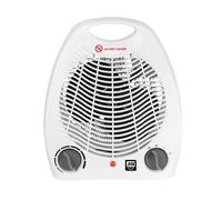 TERMOVENTILATORE SHX SHX01HL2000, Elemento riscaldante a filo, 2000 W, con termostato regolabile, Potenza 2000 W, 3 livelli di calore, Funzione Aria Fredda, Bianco