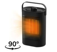 Termoventilatore stufa elettrica caldo bagno ceramico portatile verticale 1500W [EEK: A]