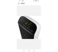 De’Longhi HFX25S20 Interno Nero 2000 W Riscaldatore ambiente elettrico con ventilatore