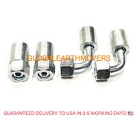 TERNA JCB - RACCORDO FINALE A GOMITO E STRT FEMMINA 3/8" BSP CON O RING, CONF...