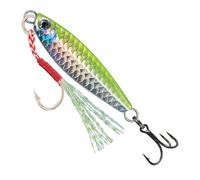 TERNCOEW 10g/20g Lontano Casting Jigs Affondamento Esche Da Pesca Metallo Cast Jigging Cucchiaio Esche Spinnerbait con Treble Hook Spinner Esche Metallo Casting Jig Lure