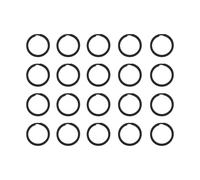 TERNCOEW 20pcs Metallo Piatto Portachiavi Catena Titolare Rotondo Split Portachiavi Facile Aprire Per Casa Auto Attacchi Anelli Outdoor Fibbia Portatile