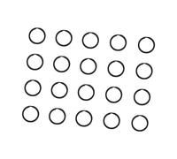 TERNCOEW 20pcs Metallo Piatto Portachiavi Catena Titolare Rotondo Split Portachiavi Facile Aprire Per Casa Auto Attacchi Anelli Outdoor Fibbia Portatile