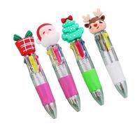 TERNCOEW 3/4Pcs Multicolor Penna A Sfera Di Natale A Sfera Retrattile Per La Classe Del Bambino Penne Ricompensa Per I Bambini