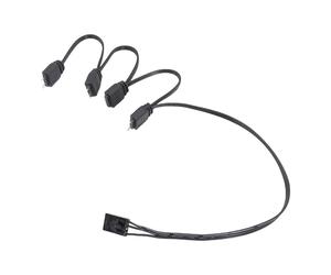 TERNCOEW 4P ARGB Adattatore 4Pin a 5V 3Pin ARGB Cavo di prolunga per HDLL120 Alimentazione stabile e controllo LED Gaming PC Modding