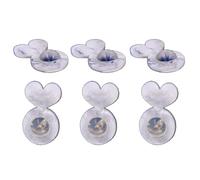 TERNCOEW 6Pcs Sollevatori Orecchino Acrilico Spina Orecchino Sollevatori Per Orecchio Posteriore Lobi Orecchino Sollevatore Per Orecchini Pesanti Colore Misto Orecchino Set