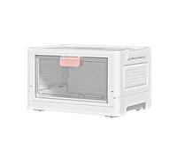 TERNCOEW Armadietto portatile a doppia anta con scatola impilabile per piccoli appartamenti e dormitori