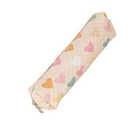 TERNCOEW Astuccio portapenne in pelle resistente all'acqua, astuccio per matite con cartoni animati, organizer per penne portatili per studenti, ufficio, forniture scolastiche professionali, Giallo