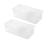 TERNCOEW Astuccio rigido ad alta capacità, resistente all'acqua, trasparente, per pennarelli, pennelli, matite, A