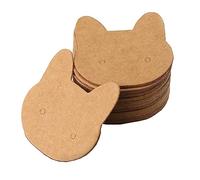 TERNCOEW Bella testa animale forma gioielli Display Card Earrinsg Display 50pcs/set orecchio sveglio, Misura unica, come descritto