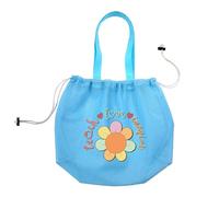 TERNCOEW Borsa da raccolta a conchiglia, giocattolo da spiaggia, da viaggio, sabbia, con coulisse, piscina, per ragazzi e ragazze, in rete con manico, per raccogliere la piscina