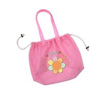 TERNCOEW Borsa da raccolta a conchiglia, giocattolo da spiaggia, da viaggio, sabbia, con coulisse, piscina, per ragazzi e ragazze, in rete con manico, per raccogliere la piscina