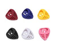 TERNCOEW Confezione da 6 custodie per plettri in ABS triangolari, compatte, da viaggio, per chitarristi, triangoli, clip Kabalt, B