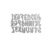 TERNCOEW Fustelle in metallo con lettere e numeri, stencil per goffratura, per realizzare biglietti, album di ritagli, stencil riutilizzabili