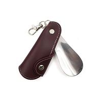 TERNCOEW Giappone E Corea del Sud Metallo Calzascarpe In Pelle Portatile Unisex Scarpa Sollevatore Appeso Deduzione Calzatura Per Portachiavi Scarpe In Pelle Estrattore, Porpora, Taglia unica