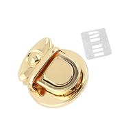 TERNCOEW Metallo Twist Serrature Chiusura Fibbia Chiusure Con Rondella Per Borsa Borsa In Pelle Artigianato Zaino Hardware Chiusure Borsa Pollice, Oro, One Size