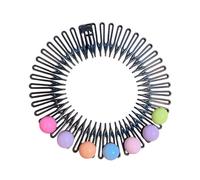 TERNCOEW Pettine elastico circolare completo fasce per capelli pettine flessibile fascia per capelli circolare completa fascia per capelli fascia per capelli fascia per capelli circolare pettine