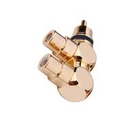 TERNCOEW Splitter ad alta conducibilità 1 maschio a 2 femmina placcato oro connettore 2RCA trasmissione del suono per amplificatori HDTV altoparlante video composito connettore