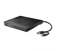 TERNCOEW USB3.0 e USB C Drive Player Scrittore Portatile Per Laptop Desktop Facile Da Usare Fino A 5Gbps Velocità Tipo C