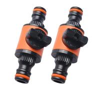 TERNCOEW Valvole di controllo dei flussi rapidi con interruttori per sistemi di irrigazione Durabilità Raccordo di accoppiamento ABS per tubi da giardino 2 pezzi Irrigazione Attacco rapido