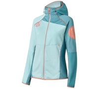 Ternua Ragger W - felpa in pile - donna XL Light Blue/Orange woman Recycled Polyester,Dwr,Recycled Materials,Pfc-Free