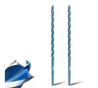 Teronbeta Punta per Legno 8mm x 230mm x 2pcs Professionale Spirale Trapano per Legno con 1/4 Pollice Esagonale Gambo