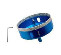 Teronbeta Punte per Trapano Diamantate 95mm con Punte Guida di Centraggio, professionale Vacuum Brasato Sega a Tazza Diamantata per piastrelle, porcellana, vetro, marmo e ceramica