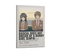 Terp Poster artistico da parete, motivo Rascal Does Not Dream of A Bunny Girl Senpai, decorazione artistica da parete, per camera da letto, soggiorno, stile moderno, con cornice, 20 x 30 cm