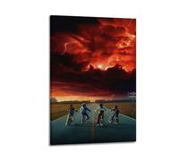 Terp Poster artistico da parete, motivo Stranger Things, regalo per amici, camera da letto, soggiorno, stile moderno, con cornice, 30 x 45 cm