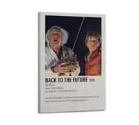 Terp Poster artistico da parete "Ritorno al futuro", idea regalo per amici, camera da letto, soggiorno, stile moderno, con cornice, 20 x 30 cm