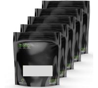 Terploc Grove Bags 5 pezzi per sacchetti da 500 g di saldatura e zip con controllo dell'umidità Weed Humidor sacchetti con umidità relativa tra il 58 e il 62% (5, 500 grammi)
