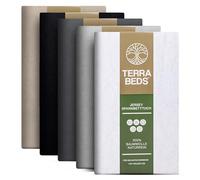 Terra Beds Lenzuolo con angoli elasticizzati in jersey, 140 x 200 cm, in | Certificato Oeko-Tex, jersey elasticizzato traspirante, morbido e delicato sulla pelle, elastico perimetrale