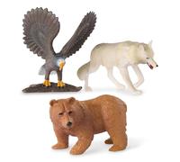 Terra by Battat-SET FORESTA LUPO ORSO ACQUILA