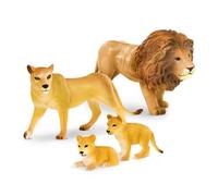 Terra by Battat Famiglia Lion, set da 4 figurine di leoni safari