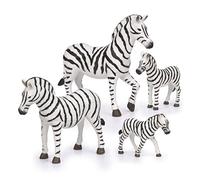 Terra by Battat Famiglia Zebra, set di 4 figurine realistiche