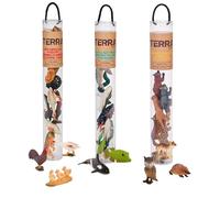 TERRA by Battat Trio di tubi con animali, foresta, fattoria e oceano
