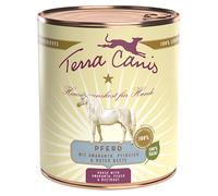Terra Canis 12 x 800 g umido cane - Cavallo con Amaranto, Pesca e Bieta rossa
