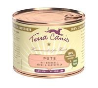 Terra Canis 6 x 200 g Alimento umido per cani - Tacchino con Broccoli, Pera e Patate