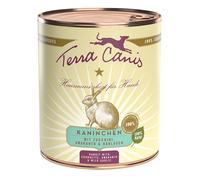 Terra Canis 6 x 800 g - Coniglio con Zucchine, Amaranto e Aglio orsino