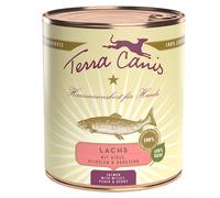 Terra Canis 6 x 800 g - NUOVO: Salmone con Miglio, Pesca ed Erbe aromatiche