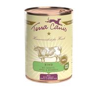 Terra Canis Classic 12 x 400 g Alimento umido per cane - Manzo con Carota, Mela e Riso integrale