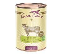 TERRA CANIS Classic Vitello con Miglio, Cetriolo, Melone Giallo e Basilico 800g - Umido per cani adulti di qualsiasi razza