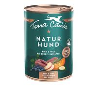 Terra Canis Natural Dog 6 x 400 g - Manzo & Selvaggina con Zucca & Mela