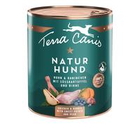 Terra Canis Natural Dog 6 x 800 g - Pollo & Coniglio con Patate dolci & Pera