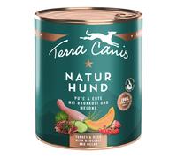 Terra Canis Natural Dog 6 x 800 g - Tacchino & Anatra con Broccoli & Melone