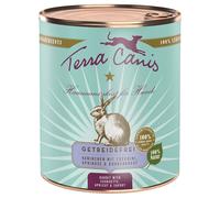 Prezzo speciale! 6 x 800 g Terra Canis Senza cereali - Coniglio con Zucchine, Albicocca e Borragine