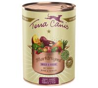 Terra Canis Spezzatino 12 x 385 g Alimento umido per cane - Selvaggina e Pollo con Zucca, Pere e Timo