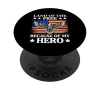 Terra dei liberi a causa del mio eroe PopSockets PopGrip Adesivo
