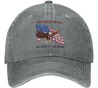 Terra dei Liberi Grazie Ai Coraggiosi Uomini Donna Berretto da Baseball Cotone Cappello da Sole Regolabile Cappello da Cowboy per Che Corre Golf Caccia